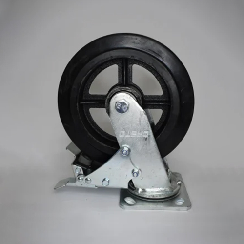 Crw Caster Wheel Brake - Color: Silver & Black