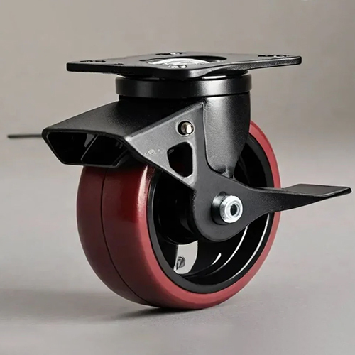 Maroon Pvc Caster Wheel Brake - Load Capacity Range: 500 Kg