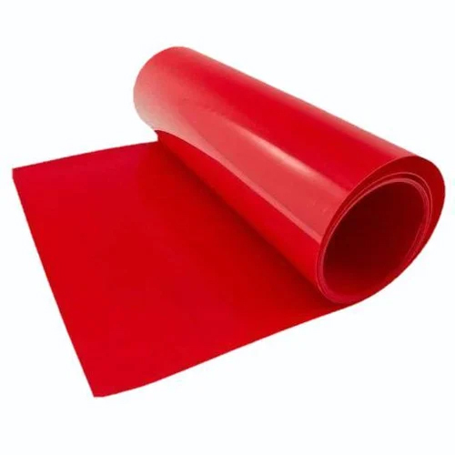 Plain Red Colored Silicone Rubber Sheet