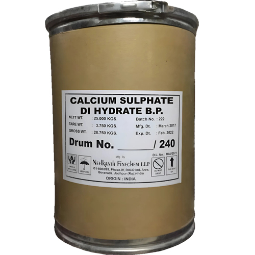 Calcium Sulphate Dihydrate BP