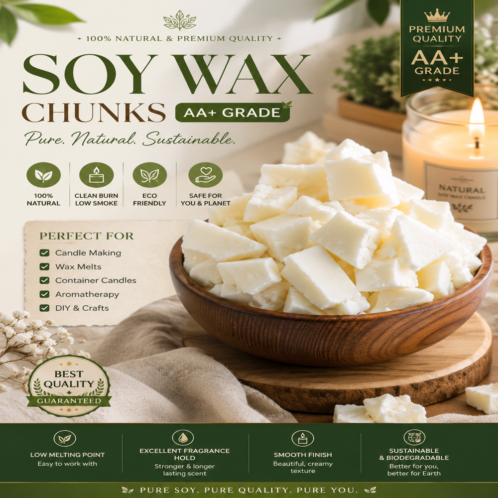 Soy Wax Chunks/AA+ for making Candle and Cosmetic Formulation