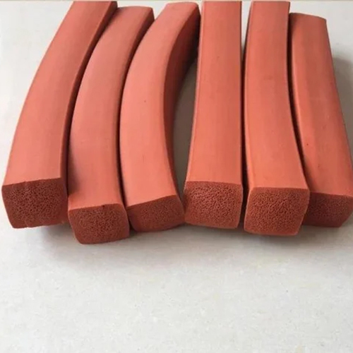 Silicon Rubber Profile - 2-10 mm Thickness, Red Color | Good Quality, Plain Style