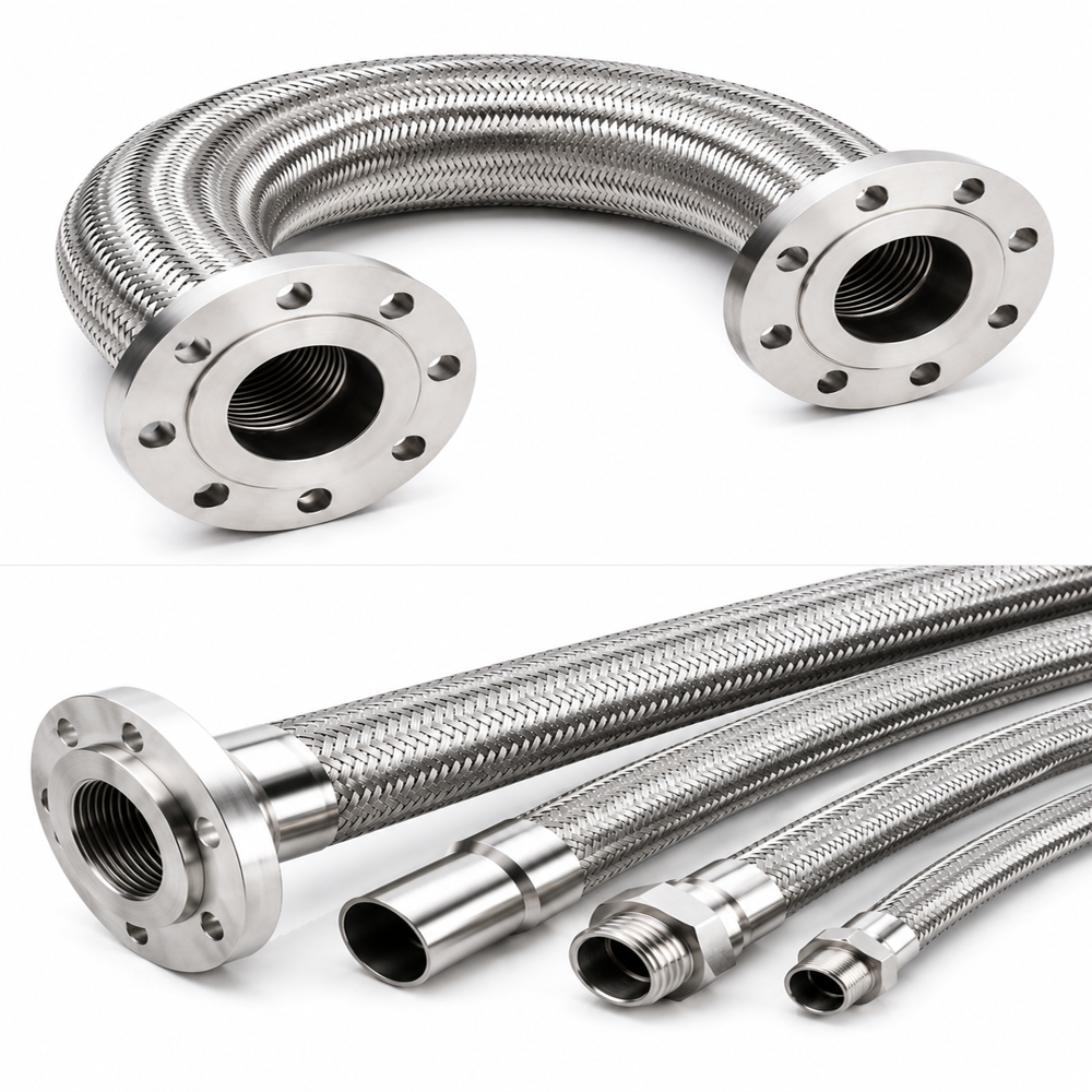 SS Hose - Stainless Steel, 1-2 Inch Size, 1-6 Meter Length, Silver Color - Ideal for Fire Fighting Applications