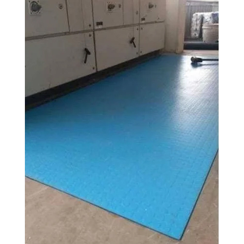 Electrical Insulated Rubber Mat - Color: Blue