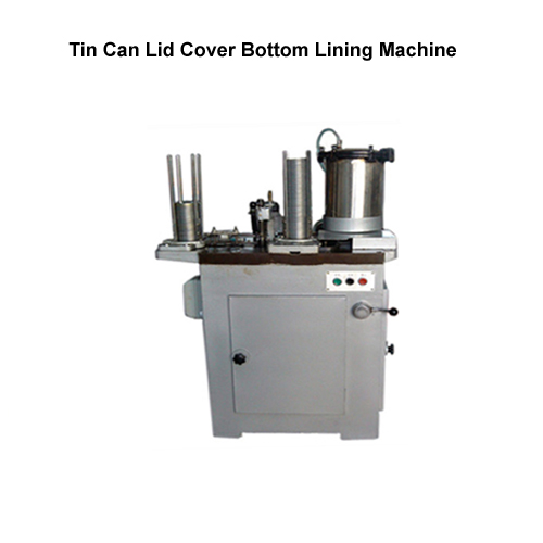 Round Tin Can Bottom Lid Lining Machine