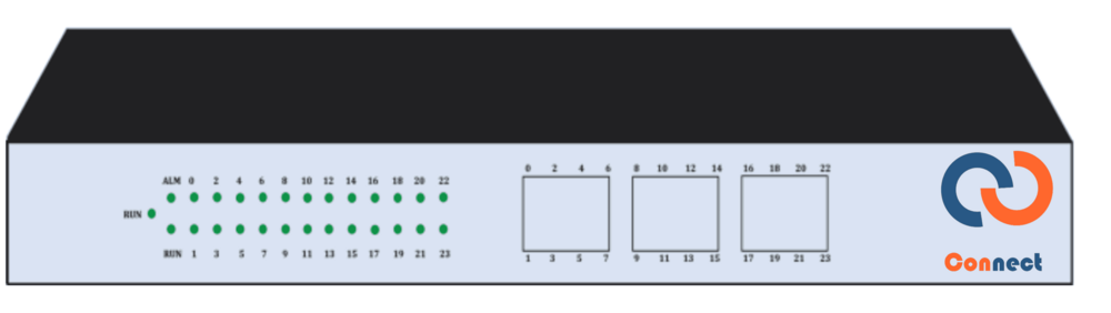 Connect IP Umgw 24s Media FXS VoIP Gateway for Intercom System/Epabx System