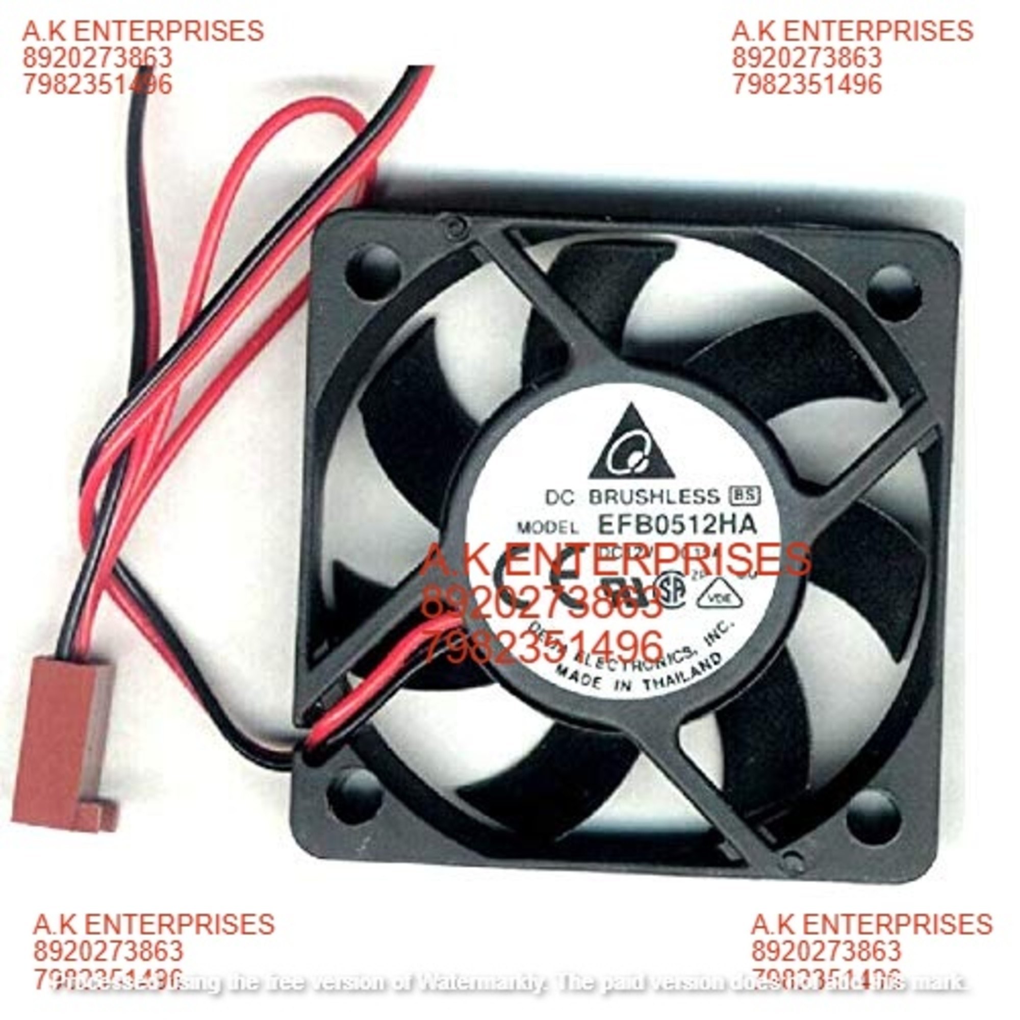 DELTA EFB0512HA 50mm x 10mm DC 12V Brushless PC CPU Case Cooling Fan