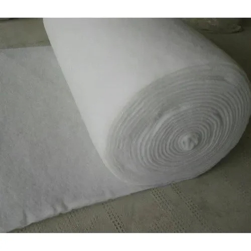 Polyester Wadding - 1500 GSM Thermal Bonded, White Color for Industrial Applications