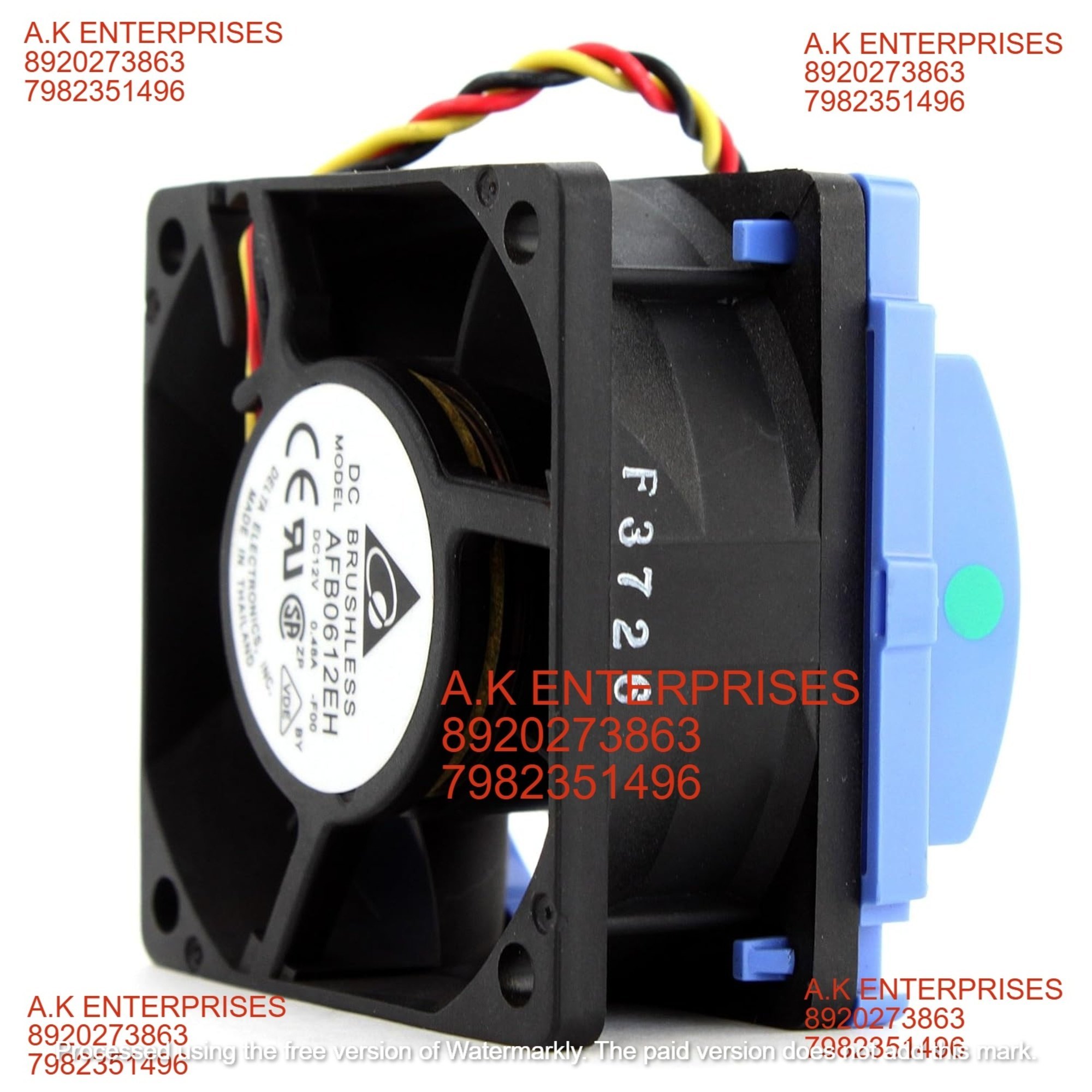 Delta Electronics Afb0612eh-abf00 60x60x25mm Cooling Fan 6800 Rpm 38.35 Cfm 46.5 Dba 3-pin