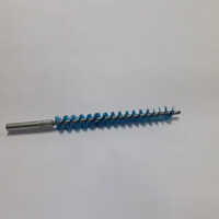 Single Spiral Wire Brush - Steel, Ss & Brass | 1/4-8 Inches, Customizable Color, Versatile For Cleaning & Burnishing