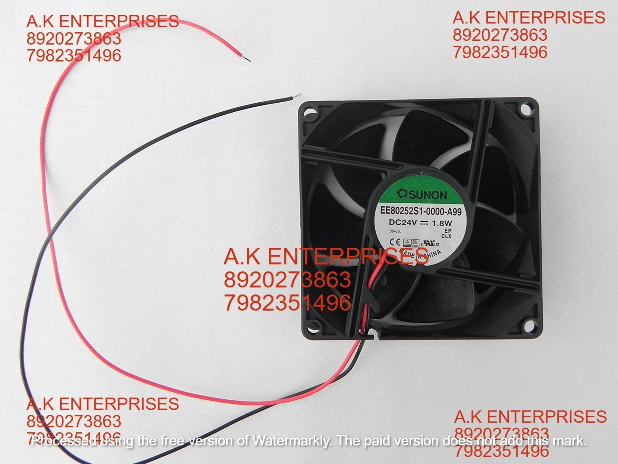 SUNON EE80252S1-0000-A99 24V DC 1.8 W 80mm X 80mm X 25mm 24v 2 wire DC Instrument Cooling Fan