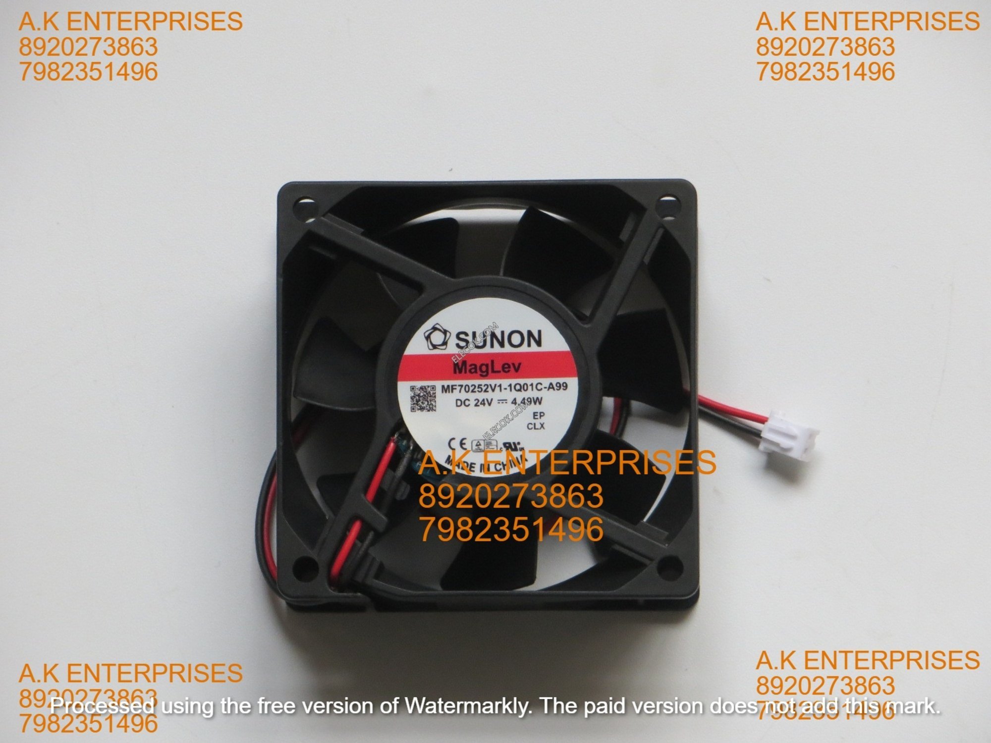 SUNON MF70252V1-1Q01C-A99 24V 4.49W 2wires Cooling Fan 70mm*70mm*25mm