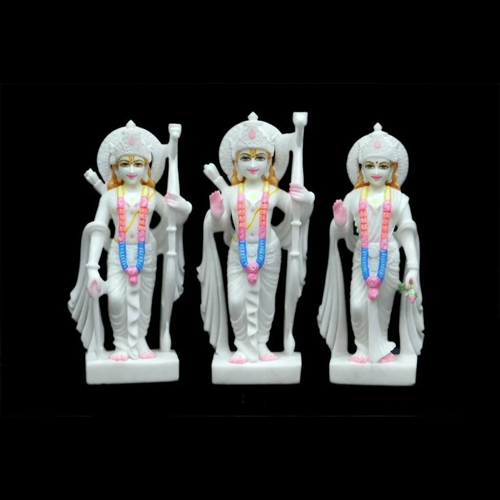 Marble Ram Darbar Statue Set - Regional Style: Indian