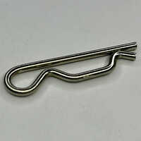 Stainless Steel R Pin - 8 Millimeters, Polished Silver Finish | Lightweight Design For Securing Axles And Round Shaft Equipment