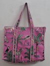 Cotton Quilted Tote Bags
