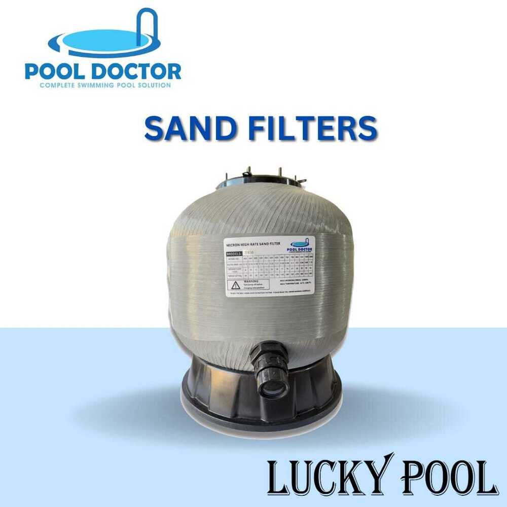 625Mm Top Mounted Swimming Pool Sand Filter - Color: White
