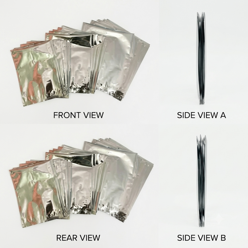 Silver Foil Pouch - Length: Standard