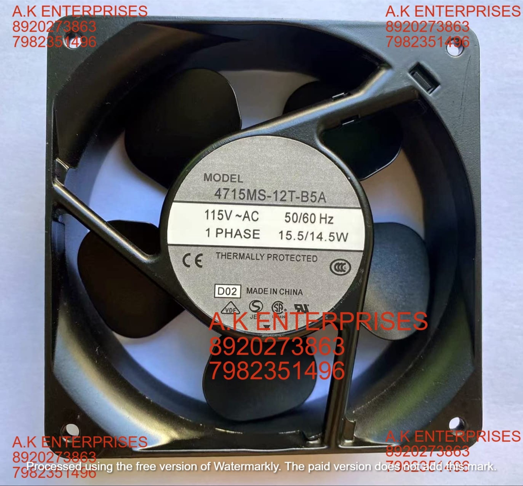 NMB MAT 4715MS-12T-B5A-D02 for 4715MS-12T-B5A AC115V 12CM AC AXIAL Fan