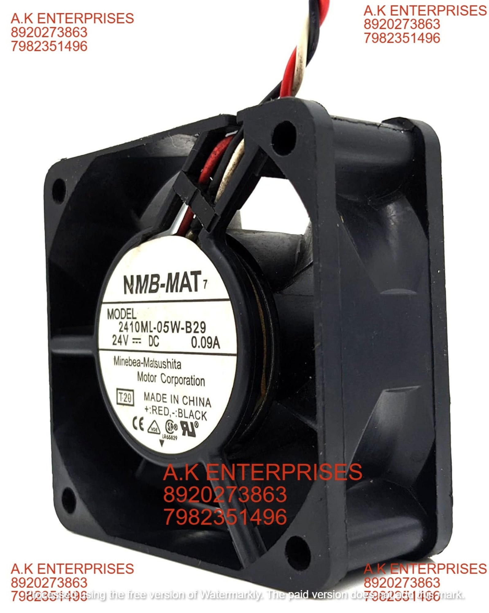 Nmb Mat 2410ml-05w-b29 Size 92x92x32mm Dc24v 0.09a 5300 Rpm Brushless Air Cooling Fan