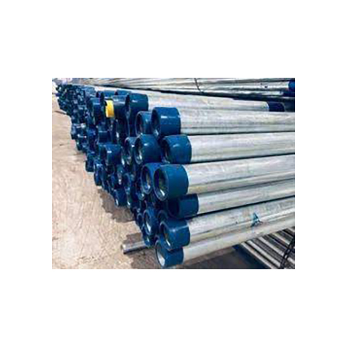 GI Round Pipe - Galvanized Iron, Round Shape, Silver Color | Hot Rolled, Rust-Proof, Includes Plastic Pipe Cap End Protector