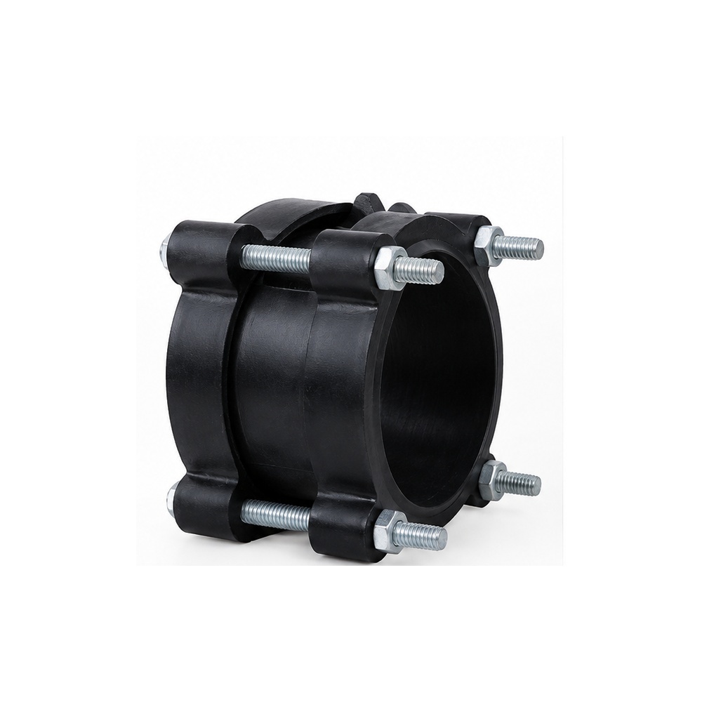 HDPE Pipe D Joints - High-Density Polyethylene, Round Shape, Black Color | Powder Coated, Durable and Leak-Proof Connection for Water, Sewage, and Gas Industries