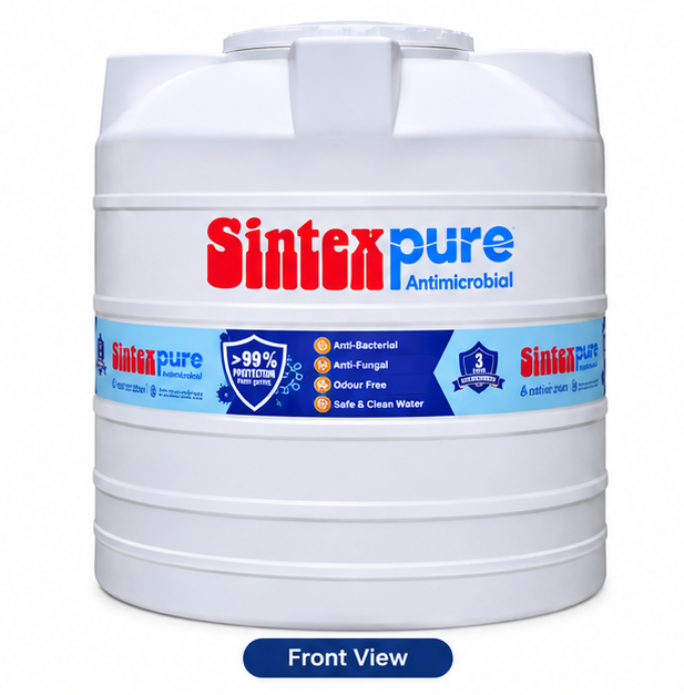 Sintex Water Storage Tanks - Color: White