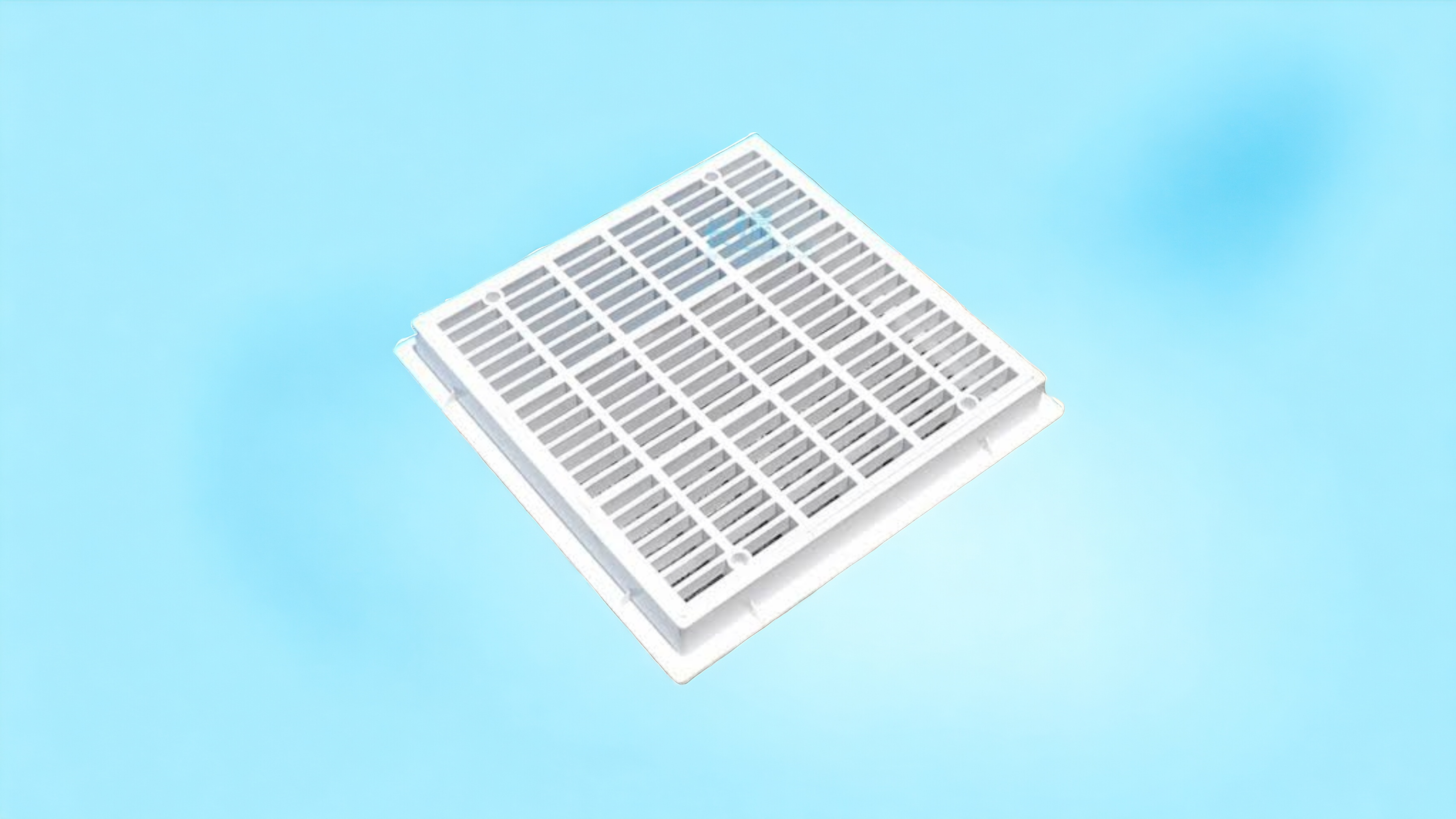 Abs Square Main Drain - Color: White