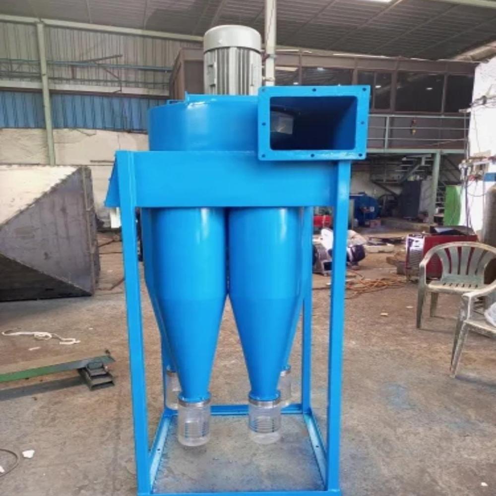 Industrial Multi Cyclone Dust Collector - Mild Steel, 0.5 Hp Motor, 200 Cmh Airflow | Vertical Orientation, Filtration Down To 10 Microns, Warranty Included