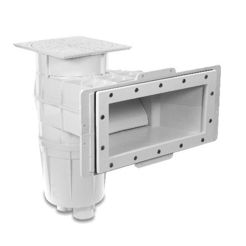 Swimming pool wide mouth skimmer