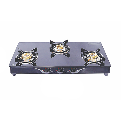 ST 3B GDN 90 3 Burner Toughened Glass Stove