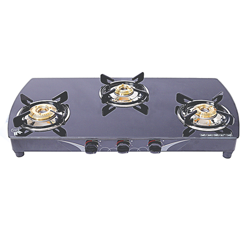 SGT 3B PL 80 3 Burner Toughened Glass Stove