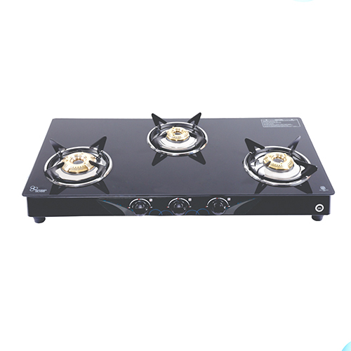 ST 3B SVR 70 3 Burner Toughened Glass Stove