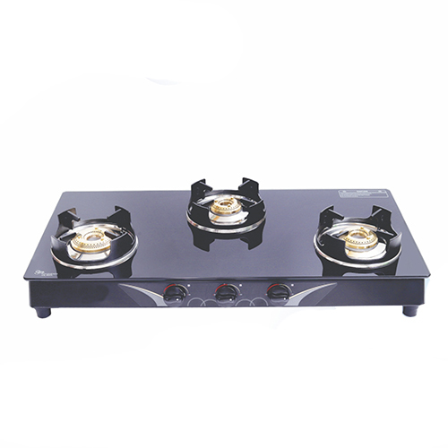 ST 3B DMD 50 3 Burner Toughened Glass Stove