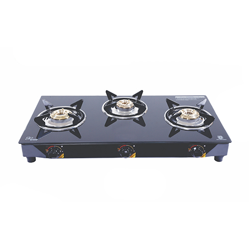 Smart 3 Burner Toughened Glass Stove - Ignition Type: Manual