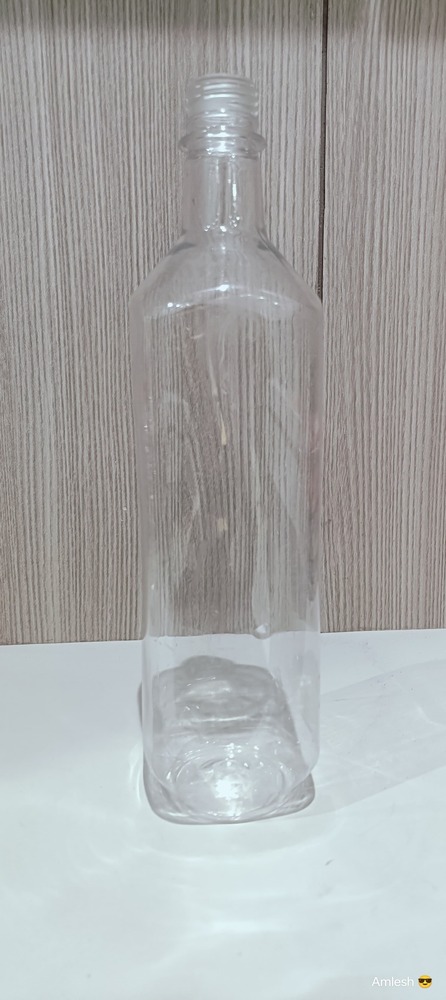 1ltr Olive Oil Bottle - Pet Material, 11.2x2.5x2.5 Inch, Transparent Color | Leak-proof, Airtight, Heat & Light Resistant, Prevents Spoilage