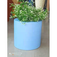 Decorative Frp Flower Pot - Color: Blue & Green