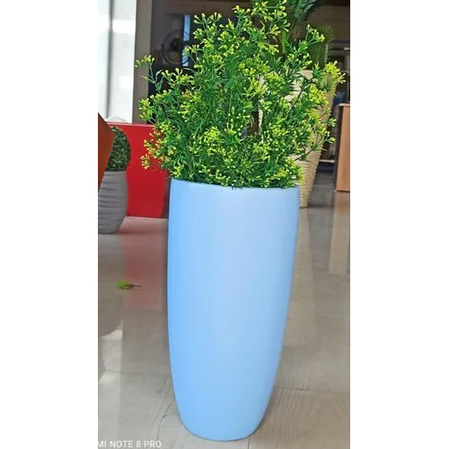 Frp Designer Flower Pot - Color: Blue