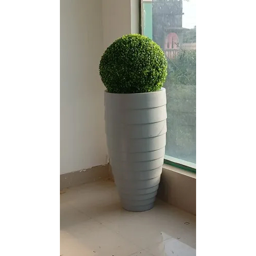 Frp Decorative Flower Pot - Color: White