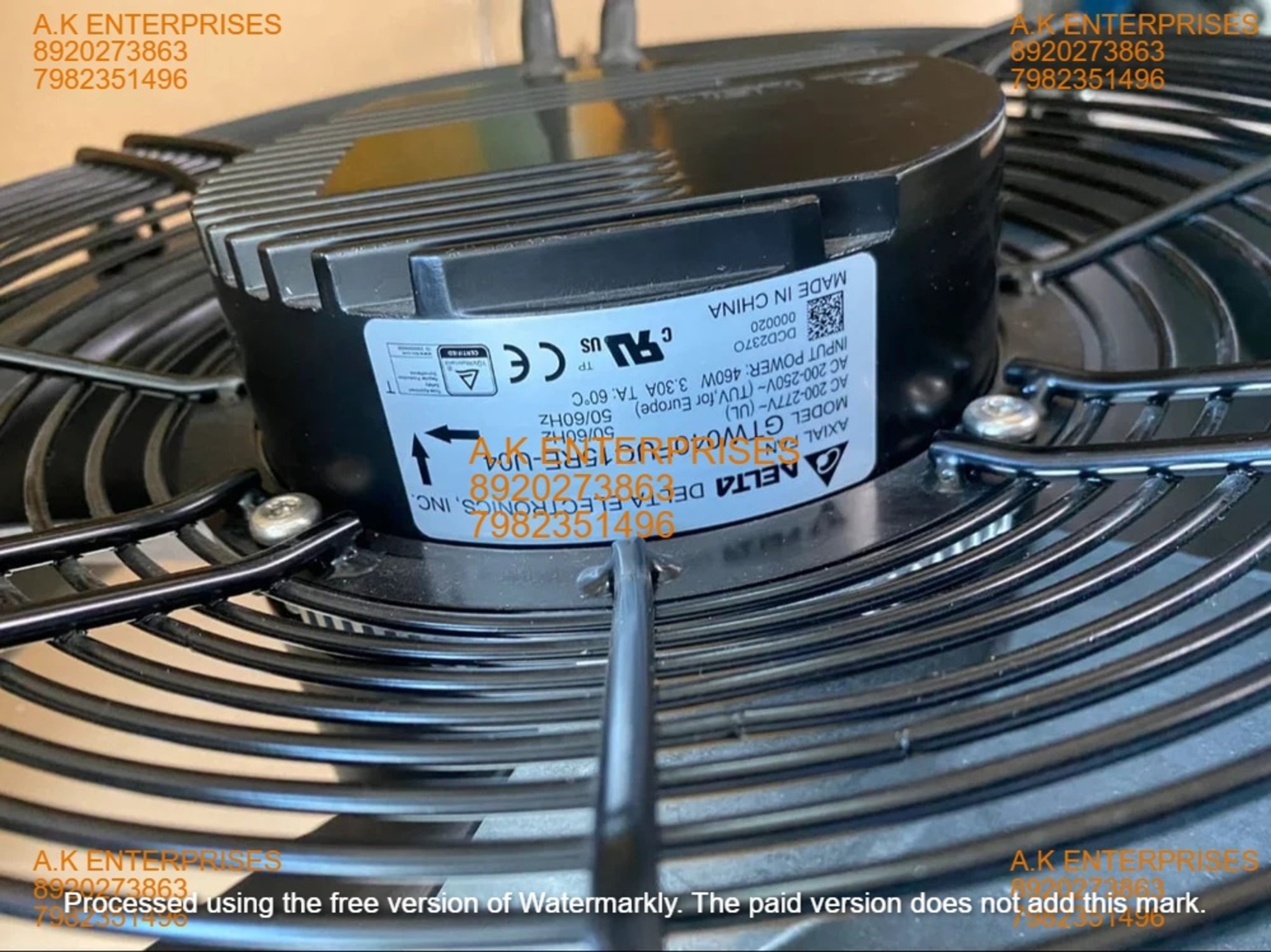 Delta Gtw040fuc15re Fan, 50 Hp 172*172*38mm 200v Ac 420 W 3.00 at