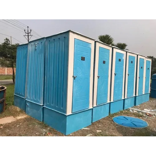 Blue FRP Bio Toilet