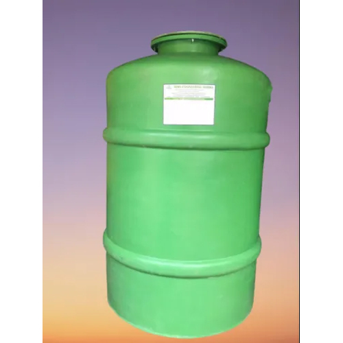 FRP Biodigester Tank - 2000 Liters Capacity, Green Color, Durable FRP Material