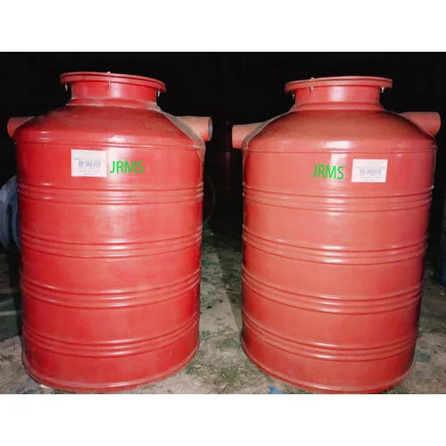 FRP Red Biodigester Tank