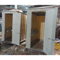 Frp Portable Toilet - Durable Other Material, Pvc & Steel Door , Elegant White Design