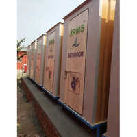 Portable Toilets Cum Bathroom - Color: Brown