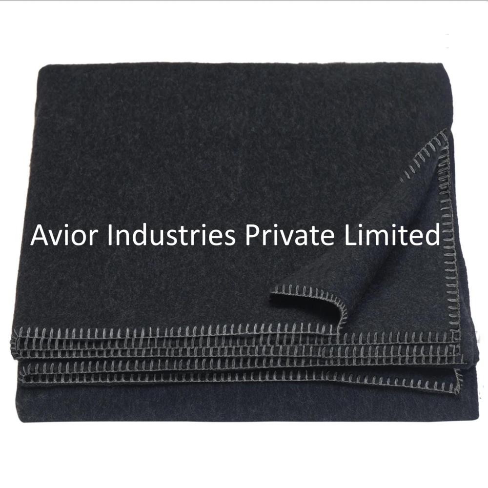 100% Virgin Wool Solid Plain Blankets - Age Group: 