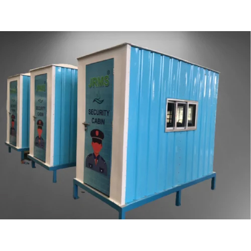 Portable Security Cabin - Color: Blue And White