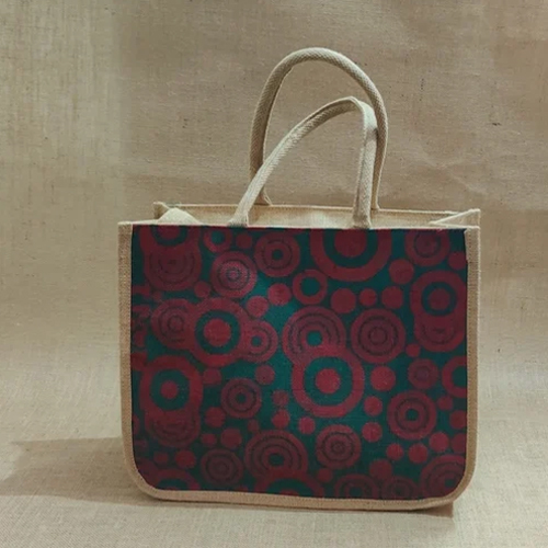 Printed Jute Shopping Bag