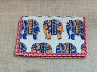 Ladies Printed Jute Clutch - Size: 11x 8.5 Inch