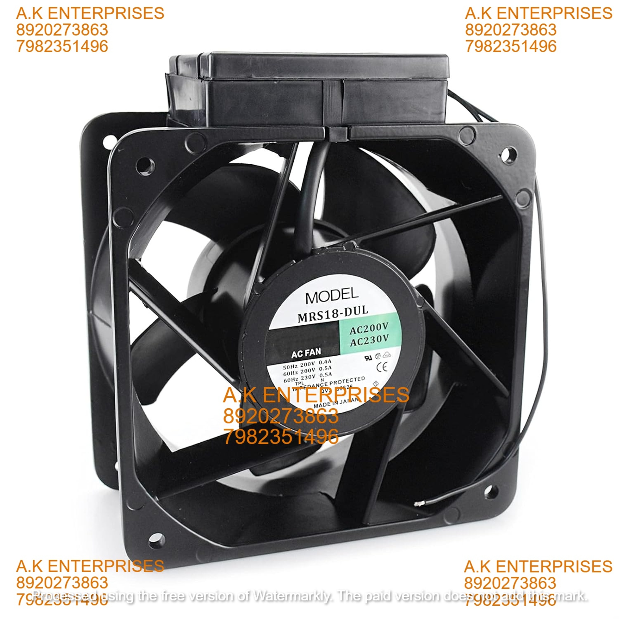 ORIX MRS18-DUL 18cm 18090 200-230V Industrial Fan Cooling