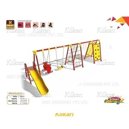 Kids Outdoor Multi Activity Play Set - Capacity: 25-30 Kg